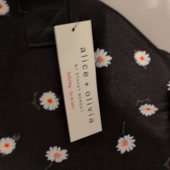 Alice + Olivia Black Floral Women's Bag - Picture 3 of 5